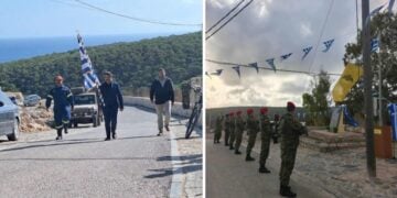Χαρακτηριστικά στιγμιότυπα από την παρέλαση στη Γαύδο (φωτ.: neakriti.gr)