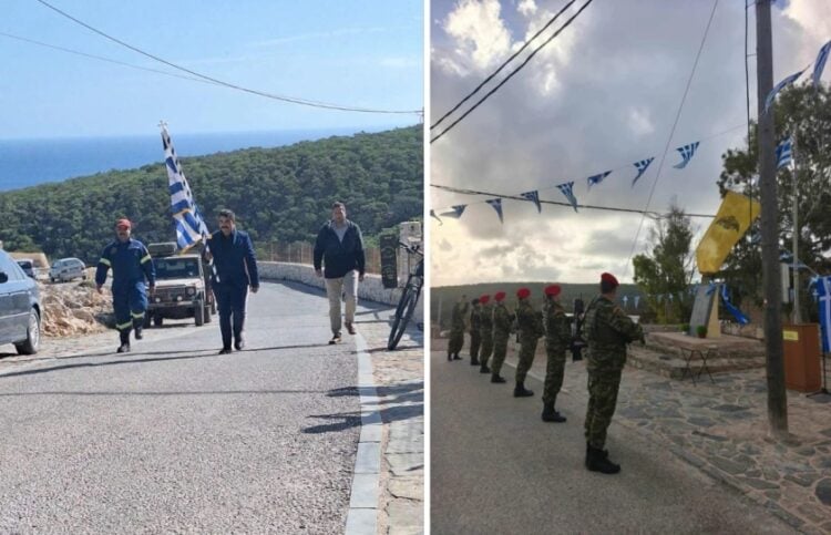 Χαρακτηριστικά στιγμιότυπα από την παρέλαση στη Γαύδο (φωτ.: neakriti.gr)