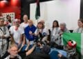 Η Γκρέτα Τούνμπεργκ κάνει δηλώσεις στο «Ελ. Βενιζέλος» (φωτ.: EUROKINISSI/Τατιάνα Μπόλαρη)