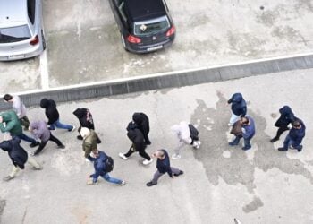 Ορισμένοι από τους κατηγορούμενους για την υπόθεση του ΟΠΕΚΕΠΕ προσέρχονται στον ανακριτή (φωτ.: EUROKINISSI/Τατιάνα Μπόλαρη)