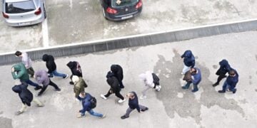 Ορισμένοι από τους κατηγορούμενους για την υπόθεση του ΟΠΕΚΕΠΕ προσέρχονται στον ανακριτή (φωτ.: EUROKINISSI/Τατιάνα Μπόλαρη)