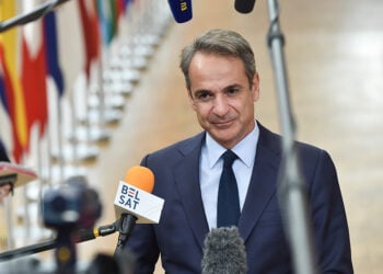 Ο Κυριάκος Μητσοτάκης στις Βρυξέλλες, για τη Σύνοδο του Ευρωπαϊκού Συμβουλίου. 23 Οκτωβρίου 2025 (φωτ.: European Union)