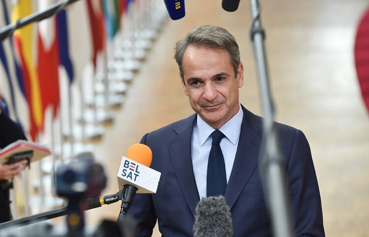 Ο Κυριάκος Μητσοτάκης στις Βρυξέλλες, για τη Σύνοδο του Ευρωπαϊκού Συμβουλίου. 23 Οκτωβρίου 2025 (φωτ.: European Union)