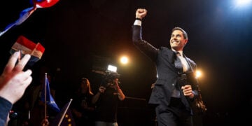 Ο αρχηγός του κόμματος D66, Rob Jetten (φωτ.: EPA / Robin Utrecht)