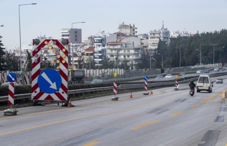 Έργα στην περιφερειακή οδό της Θεσσαλονίκης (φωτ. αρχείου: ΜΟΤΙΟΝΤΕΑΜ/Βασίλης Βερβερίδης)