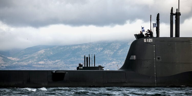Το υποβρύχιο «Πιπίνος» (φωτ. αρχείου: EUROKINISSI / ΥΕΘΑ)