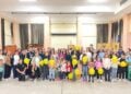 Μέλη και φίλοι του σωματείου έδωσαν το παρών στον αγιασμό (φωτ.: Πολιτιστικός Σύλλογος Παλιννοστούντων Ποντίων Λάρισας «Ο Πόντος»)