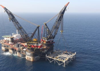 Πλατφόρμα εξόρυξης στην Ανατολική Μεσόγειο (φωτ.: EPA / Marc Israel Sellem / POOL)