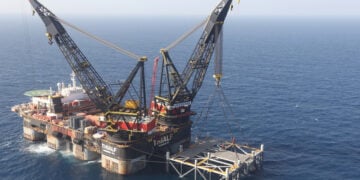 Πλατφόρμα εξόρυξης στην Ανατολική Μεσόγειο (φωτ.: EPA / Marc Israel Sellem / POOL)