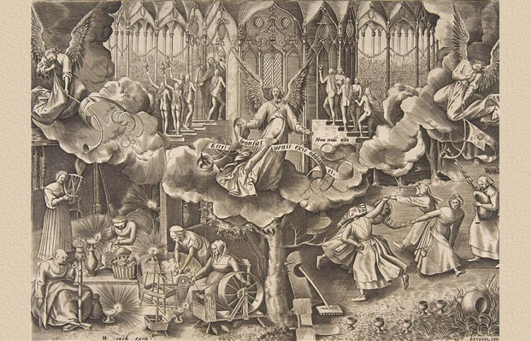 Η παραβολή των παρθένων από τους Pieter Brueghel (πρεσβ.) / Philip Galle / Hieronymus Cock (πηγή: Metropolitan Museum of Art / commons.wikimedia.org)