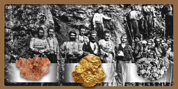 Τρία μεταλλεύματα – θησαυροί της γης του Πόντου, χαλκός, χρυσός και άργυρος (εικ.: Αλεξία Ιωαννίδου)