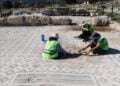 Συντήρηση στα περίφημα ψηφιδωτά της βασιλικής που βρίσκεται στην Ξάνθο της Λυκίας (φωτ.: Anadolu)