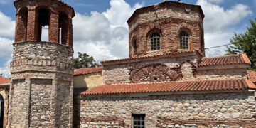 Νότια όψη του ναού της Αγίας Σοφίας στη Δράμα (φωτ.: ΥΠΠΟΑ)