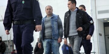 Οι δύο Ρουμάνοι κατηγορούμενοι στη διάρκεια της δίκης το 2015 (φωτ. αρχείου: EUROKINISSI/Γιάννης Παναγόπουλος)
