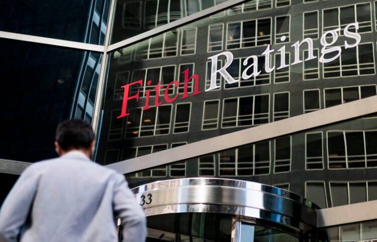 Το κτήριο του οίκου αξιολόγησης Fitch, στη Νέα Υόρκη (φωτ.: EPA / Justin Lane)