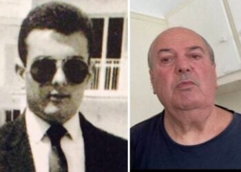 Αριστερά, ο Γιάννης Ερμείδης όταν είχε πρωτοφτάσει στην Αυστραλία και δεξιά το 2024 στην Αθήνα (φωτ.: neoskosmos.com/facebook/Jim Massis Killa)