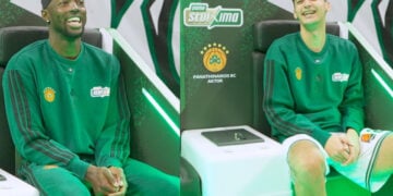 Τζέριαν Γκραντ και Αλέξανδρος Σαμοντούροβ σε στιγμιότυπο από το βίντεο του ΟΠΑΠ