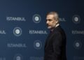 Ο Τούρκος υπουργός Εξωτερικών Χακάν Φιντάν στην Κωνσταντινούπολη (φωτ.: EPA/Erdem Sahin)
