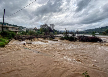 Πλημμύρες από την κακοκαιρία στην Ήπειρο, Σάββατο 22 Νοεμβρίου 2025 (φωτ.:  apohxos.gr / EUROKINISSI)