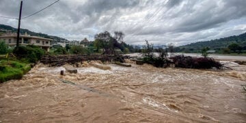 Πλημμύρες από την κακοκαιρία στην Ήπειρο, Σάββατο 22 Νοεμβρίου 2025 (φωτ.:  apohxos.gr / EUROKINISSI)