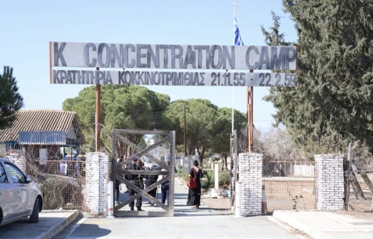 Το στρατόπεδο συγκέντρωσης στην Κοκκινοτριμιθιά (φωτ.: facebook/Νίκος Χριστοδουλίδης - Nikos Christodoulides)