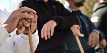 Κτηνοτρόφοι στην Αθήνα, σε πανελλαδικό συλλαλητήριο μαζί με τους αγρότες. Τρίτη 11 Νοεμβρίου 2025 (φωτ.: EUROKINISSI / Κώστας Τζούμας)