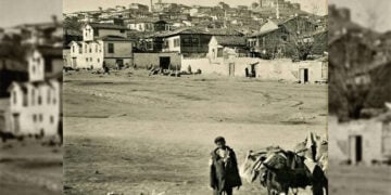Άποψη της Άγκυρας τον προηγούμενο αιώνα (φωτ.: eskiturkiye.net)