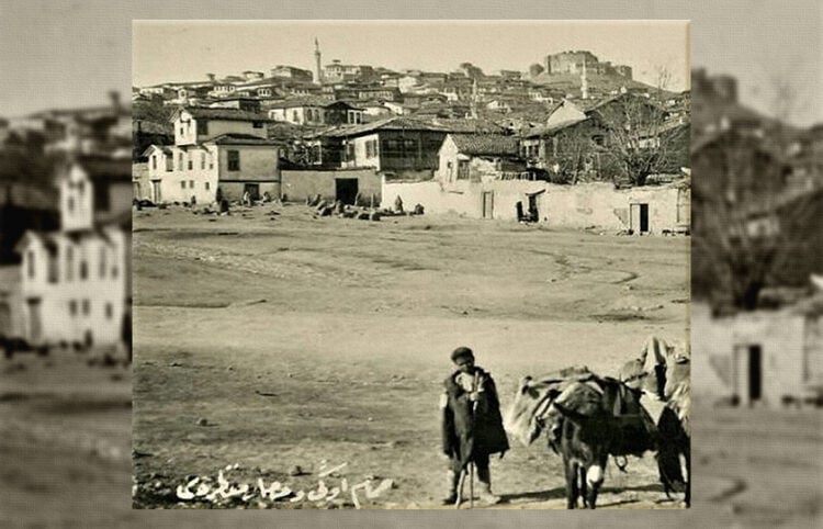 Άποψη της Άγκυρας τον προηγούμενο αιώνα (φωτ.: eskiturkiye.net)