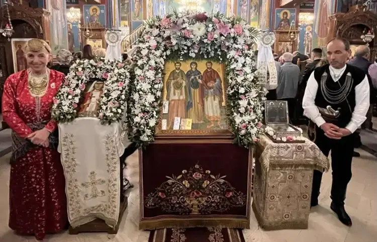 Στον μητροπολιτικό ναό της Νέας Ιωνίας, Σάββατο 1 Νοεμβρίου 2025 (φωτ.: Μητρόπολη Νέας Ιωνίας)