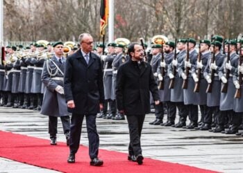 Από αριστερά, ο Γερμανός καγκελάριος Φρίντριχ Μερτς και ο Κύπριος πρόεδρος Νίκος Χριστοδουλίδης στο Βερολίνο (φωτ.: facebook/Νίκος Χριστοδουλίδης - Nikos Christodoulides)