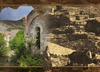 Ό,τι απέμεινε από το ναό της Παναγίας Γουμερά και φωτογραφία από την όμορφη Τσίτη (εικ.: Αλεξία Ιωαννίδου)