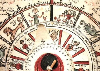 Πασχάλιο με τον ζωδιακό κύκλο, στο Βυζαντινό Μουσείο Αθηνών (φωτ.: Χριστίνα Κωνσταντάκη)