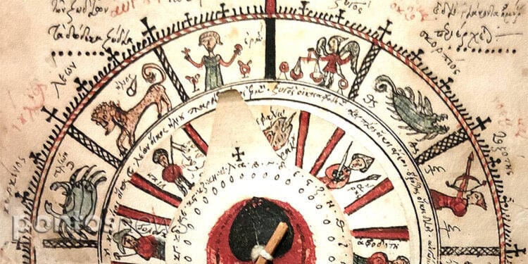 Πασχάλιο με τον ζωδιακό κύκλο, στο Βυζαντινό Μουσείο Αθηνών (φωτ.: Χριστίνα Κωνσταντάκη)