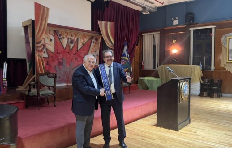 Από αριστερά ο Φίλιπ Κρίστοφερ και ο Λου Κάτσος (φωτ.: Εθνικός Κήρυκας/Χριστόδουλος Αθανασάτος)