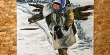 Ένας από τους πίνακες της 24χρονης Χάβα Ακιούζ (φωτ.: IHA)