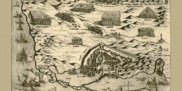 Η πολιορκία της Αμμοχώστου διά χειρός Giovanni Francesco Camocio (πηγή: travelogues.gr / commons.wikimedia.org)