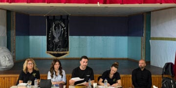 Στιγμιότυπο από τη Γενική Συνέλευση του «Διγενή» (φωτ.: Facebook / Christos Topkaras)