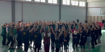 Στιγμιότυπο από τη 2η πρόβα των συλλόγων του νομού Κιλκίς (φωτ.: Facebook / Θανάσης Σεφερίδης)