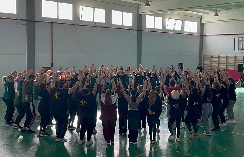 Στιγμιότυπο από τη 2η πρόβα των συλλόγων του νομού Κιλκίς (φωτ.: Facebook  / Θανάσης Σεφερίδης)