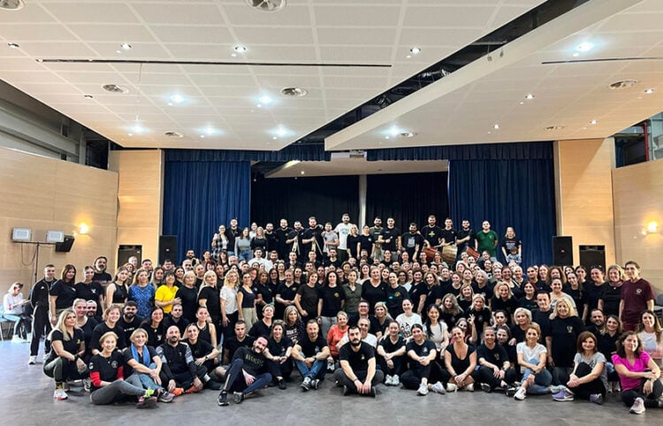 Αναμνηστική φωτογραφία μετά την 1η πρόβα του ΣΠοΣ Νοτίου Ελλάδος και Νήσων (φωτ.: Facebook / ΣΠοΣ Νοτίου Ελλάδος και Νήσων)