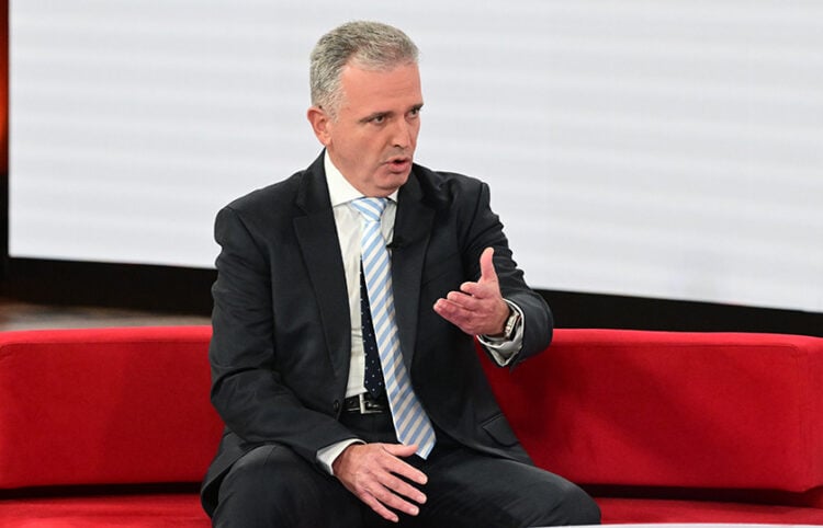 Ο Γρηγόρης Σκλήκας στο ΟΤ Forum με θέμα «Ένα Νέο Παραγωγικό Πρότυπο – "Ελλάδα 2030», Τρίτη 3 Δεκεμβρίου 2024 (φωτ.: EUROKINISSI / Τατιάνα Μπόλαρη)