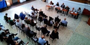 Στιγμιότυπο από τη γενική συνέλευση (φωτ.: Παμποντιακή Ομοσπονδία Ελλάδος)