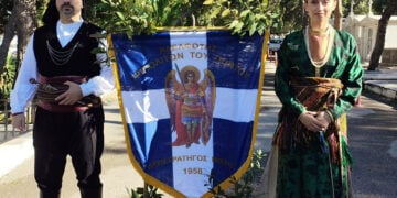 Στο μνημόσυνο για τα 109 χρόνια από τον «καταραμένο Νοέμβριο» για τους Έλληνες της Τρίπολης του Πόντου (φωτ.: Facebook / Vasilis Tsenkelidis)