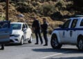 Αστυνομικό μπλόκο έξω από τα Βορίζια του Ηρακλείου Κρήτης (φωτ.: EUROKINISSI / Στέφανος Ραπάνης)