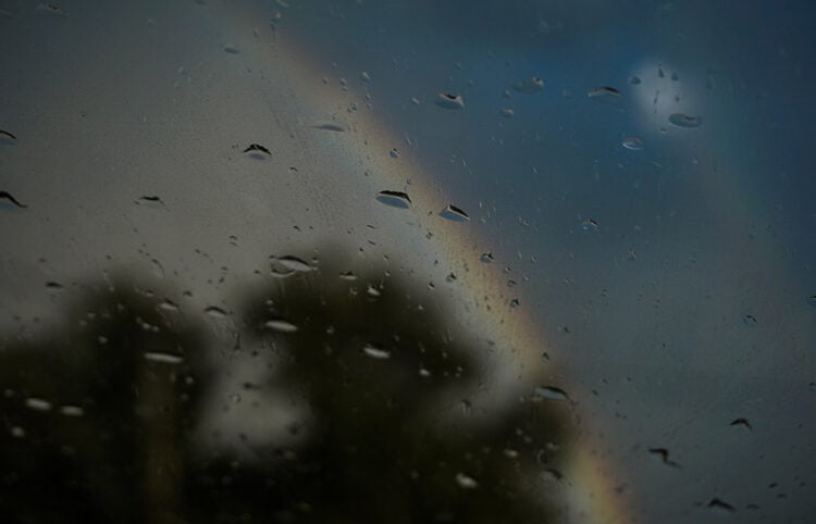 Στιγμιότυπο μετά την καταιγίδα στην πόλη των Τρικάλων (φωτ.: EUROKINISSI / Θανάσης Καλλιάρας)