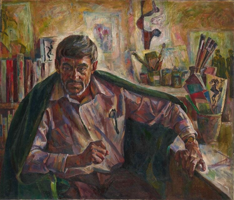 Ο Ντμίτρι Μπίστι, ακαδημαϊκός της Σοβιετικής Ακαδημίας Τεχνών και Λαϊκός Καλλιτέχνης της Ρωσίας, ήταν ένας από τους κορυφαίους εικονογράφους της πρώην ΕΣΣΔ. Ο στενός φίλος και συνάδελφος του Ντούρντι Μπαϊράμοφ, τον ζωγράφισε το 1979. Το έργο έχει τίτλο «Καλλιτέχνης Ντμίτρι Μπίστι» (λάδι σε καμβά)
και βρίσκεται σε μόνιμη συλλογή της Κρατικής Πινακοθήκης Τρετιακόφ στη Μόσχα (πηγή: facebook.com/bbayramov1)