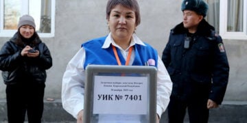 Βουλευτικές εκλογές στο Κιργιστάν, 29 Νοεμβρίου 2025 (φωτ.: EPA / Igor Kovalenko)