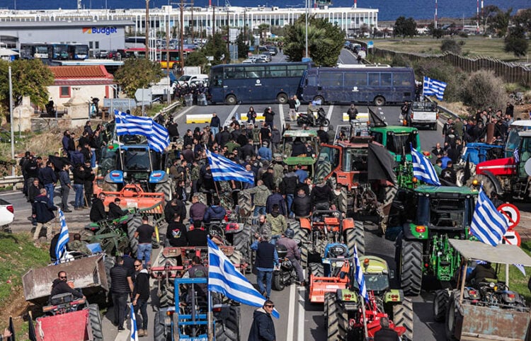 Κινητοποίηση αγροτών και κτηνοτρόφων στο Ηράκλειο Κρήτης, Δευτέρα 8 Δεκεμβρίου 2025 (φωτ.: EUROKINISSI / Στέφανος Ραπάνης)
