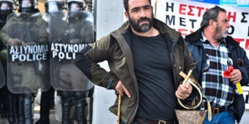 Κινητοποίηση Θεσσαλών αγροτών, κτηνοτρόφων και αλιέων της Μαγνησίας στο λιμάνι του Βόλου, Τετάρτη 10 Δεκεμβρίου 2025. (φωτ.: EUROKINISSI / Βασίλης Οικονόμου)