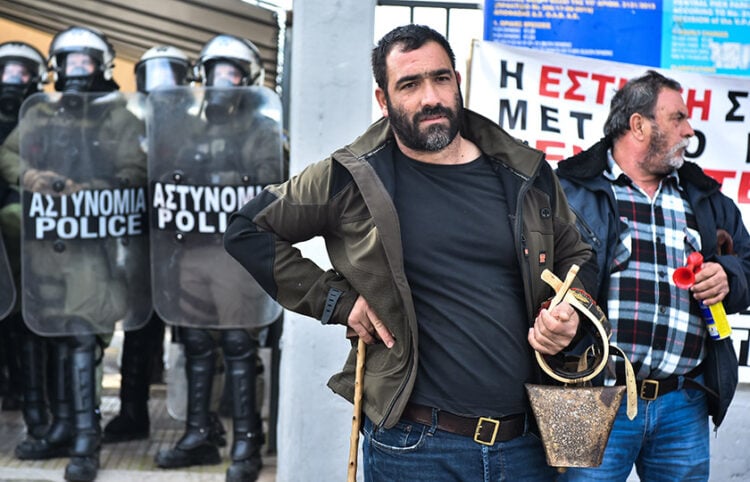 Κινητοποίηση Θεσσαλών αγροτών, κτηνοτρόφων και αλιέων της Μαγνησίας στο λιμάνι του Βόλου, Τετάρτη 10 Δεκεμβρίου 2025. (φωτ.: EUROKINISSI / Βασίλης Οικονόμου)